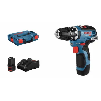   BOSCH mașină de găurit cu acumulator GSR 12V-35 FC în L-boxx (2 baterii de 3,0 Ah + încărcător rapid)
