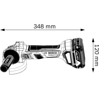   Polizor unghiular cu acumulator BOSCH 115 mm GWS 180-LI într-o cutie de carton (fără baterie și încărcător)