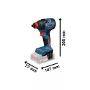 BOSCH EXPERT Șurubelniță cu impact cu acumulator EXDX18V-210 (fără acumulator și încărcător) în L-BOXX 210 Nm