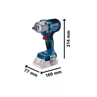   Șofer cu impact BOSCH 1/2" GDS 18V-450 PC în L-Boxx (2 baterii de 4,0 Ah + încărcător rapid)