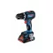 BOSCH Mașină de găurit cu percuție cu acumulator GSB 18V-90 C în L-Boxx (2 baterii de 5,0 Ah + încărcător rapid)