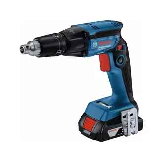   Șurubelniță fără fir pentru gips-carton BOSCH. cu dozator GTB 185-LI în carcasă (2 x 2,0 Ah baterie + tol