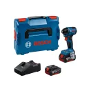 Șofer cu impact BOSCH GDR 18V-220 C (2 baterii de 5,0 Ah + încărcător rapid + modul)