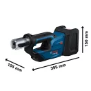 BOSCH Mașină de presat cu cap rotativ 360° GPT 18V-19 U set (fără acumulator și încărcător)