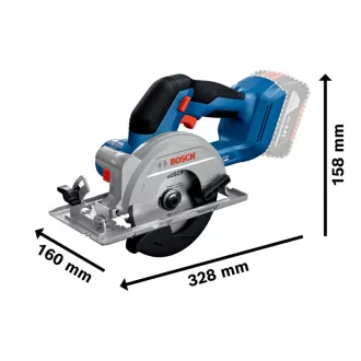   BOSCH Fierăstrău circular cu acumulator 140 mm GKS 18V-51 cu pornire ușoară (fără acumulator și încărcător)