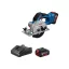 BOSCH Fierăstrău circular pe acumulator GKS 18V-51 (2 x 4,0 Ah baterie + încărcător)