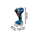 BOSCH Șurubelniță cu percuție pe baterie GDR 18V-215 1/4" 215 Nm (fără baterie și încărcător)