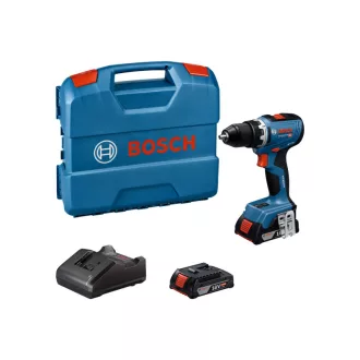   BOSCH Mașină de găurit și înșurubat cu acumulator GSR 18V-65 în carcasa L-Case (2 x acumulator 2,0 Ah + încărcător)