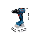 BOSCH Mașină de găurit cu percuție pe baterie GSB 18V-65 (fără baterie și încărcător)