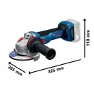 BOSCH Polizor unghiular pe baterie 125 mm GWS 18V-11 (fără baterie și încărcător)