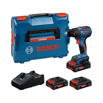  BOSCH EXPERT Bormașină cu acumulator EXSR18V-90 (3 x acumulatori EXPERT 4,0 Ah + încărcător) în cutie L-BOXX, 36/65 Nm