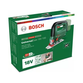   Ferăstrău alternativ fără acumulator BOSCH Universal Saw 18V-100 cu mâner cu etrier (fără baterie și încărcător)