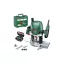 Freză de suprafață BOSCH POF 1400 ACE + set cap de frezat din 6 părți în carcasă / 1400 W