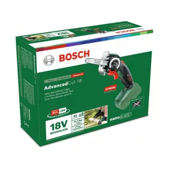   Ferăstrău BOSCH AdvancedCut 18 NanoBlade fără fir (fără baterie și încărcător)