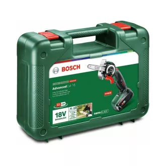   Ferăstrău BOSCH AdvancedCut 18 NanoBlade fără fir (1 baterie de 2,5 Ah) în carcasă