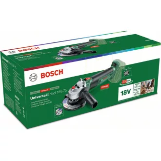   Polizor unghiular cu acumulator BOSCH 125 mm UniversalGrind 18V-75 (fără baterie și încărcător)