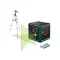 BOSCH Laser de nivel cu linie în cruce (verde) Quigo + trepied laser