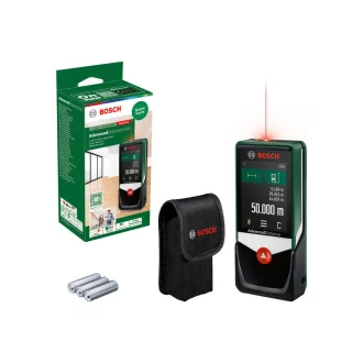   Distametru digital cu laser BOSCH AdvancedDistance 50 C în pungă de protecție (până la 50 m)