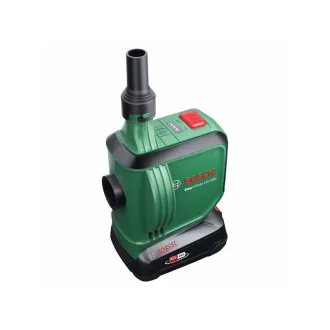   BOSCH Pompă cu acumulator EasyInflate 18V-500 + set duze (1 x acumulator 2,0 Ah + încărcător)