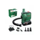 BOSCH Pompă cu acumulator EasyInflate 18V-500 + set duze (1 x acumulator 2,0 Ah + încărcător)