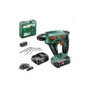 BOSCH Uneo Maxx Ciocan rotopercutor cu acumulator + mandrină (2 x acumulator 2,5 Ah + încărcător) în valiză