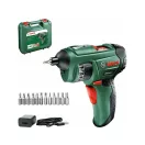Șurubelniță cu acumulator BOSCH cu schimbător de biți PSR Selectați în cazul 3,6 V