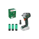 BOSCH Șurubelniță cu impact cu acumulator UIDrive 18V-350 1/2" 350 Nm (fără acumulator și încărcător) + chei tubulare 17,19,21