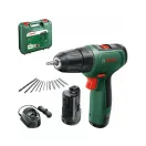 BOSCH EasyDrill 1200 mașină de găurit cu acumulator (2 baterii de 1,5 Ah) în carcasă