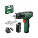BOSCH EasyImpact1200 (2 baterii de 1,5 Ah) mașină de găurit cu percuție fără fir + set de accesorii