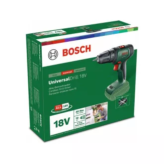   BOSCH UniversalDrill 18 mașină de găurit cu acumulator (fără baterie și încărcător)
