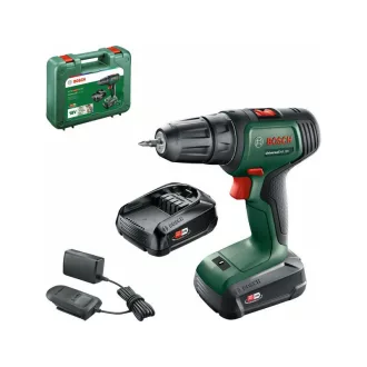   BOSCH UniversalDrill 18 mașină de găurit cu acumulator (2 baterii de 1,5 Ah) în carcasă