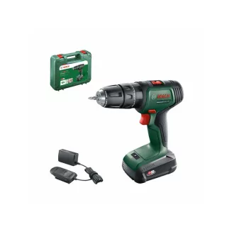   BOSCH UniversalImpact 18 Mașină de găurit cu percuție fără fir (1 x baterie de 1,5 Ah) în carcasă