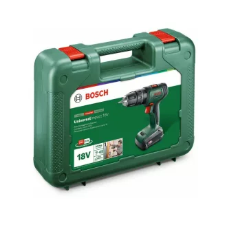   BOSCH UniversalImpact 18 Mașină de găurit cu percuție fără fir (1 x baterie de 1,5 Ah) în carcasă