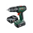 BOSCH UniversalImpact 18 Mașină de găurit cu percuție fără fir (2 baterii de 1,5 Ah) în carcasă