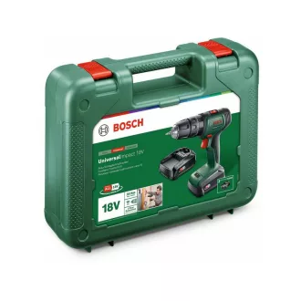   BOSCH UniversalImpact 18 Mașină de găurit cu percuție fără fir (2 baterii de 1,5 Ah) în carcasă