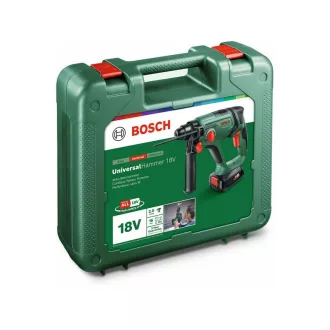   BOSCH UniversalHammer 18V Mașină de găurit cu acumulator (1 baterie de 2,5 Ah + AL1820)