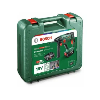   BOSCH UniversalHammer 18V Mașină de găurit cu acumulator (2 baterii de 2,5 Ah + AL1820)