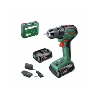   BOSCH UniversalDrill 18V-EC mașină de găurit cu acumulator (2 baterii de 2,0 Ah) + AL 18V-20