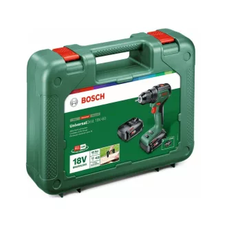   BOSCH UniversalDrill 18V-EC mașină de găurit cu acumulator (2 baterii de 2,0 Ah) + AL 18V-20