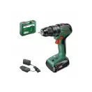BOSCH Mașină de găurit cu percuție cu acumulator UniversalImpact 18V-EC 60 Nm în carcasă (1 x baterie de 2,0 Ah + încărcător)