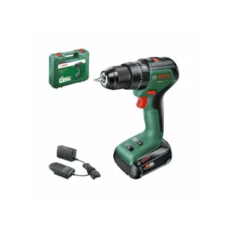   BOSCH Mașină de găurit cu percuție cu acumulator UniversalImpact 18V-EC 60 Nm în carcasă (1 x baterie de 2,0 Ah + încărcător)