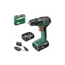 BOSCH Mașină de găurit cu percuție cu acumulator UniversalImpact 18V-EC 60 Nm în carcasă (2 baterii de 2,0 Ah + încărcător)