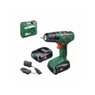   BOSCH Easydrill 18V-40 Mașină de găurit cu acumulator (2 baterii de 2,0 Ah) + AL18V-20