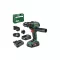 BOSCH mașină de găurit cu acumulator AdvancedDrill 18V-80 Quicksnap + adaptoare 78 Nm (2 x 2,5 Ah baterie + încărcător