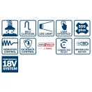 BOSCH Mașină de găurit cu baterie GBH 18V-28 C în L-BOXX 3,3 J (2 baterii de 8,0 Ah + încărcător rapid)