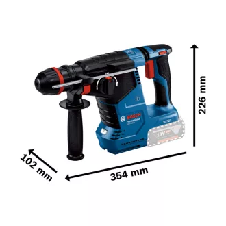   BOSCH Mașină de găurit cu baterie GBH 187-LI într-o cutie de carton (fără baterie și încărcător) cu ONE Mandrină