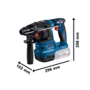 BOSCH Mașină de găurit cu baterie GBH 185-LI în carcasă (1 x baterie de 4,0 Ah + încărcător rapid) SDS-Plus