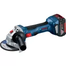 Polizor unghiular cu acumulator BOSCH GWS 180-LI + Mașină de găurit cu baterie GBH 180-LI (2 x baterii de 4,0 Ah + încărcător) XL