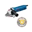 BOSCH Polizor unghiular 125 mm GWS 1400 cu pornire lină / 1400 W + disc diamantat de tăiere