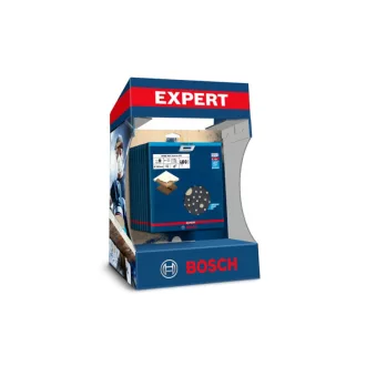   BOSCH EXPERT Set plasă abrazivă cu prindere velcro, 7 piese, 150 mm (10 buc) în display de pe tejghea